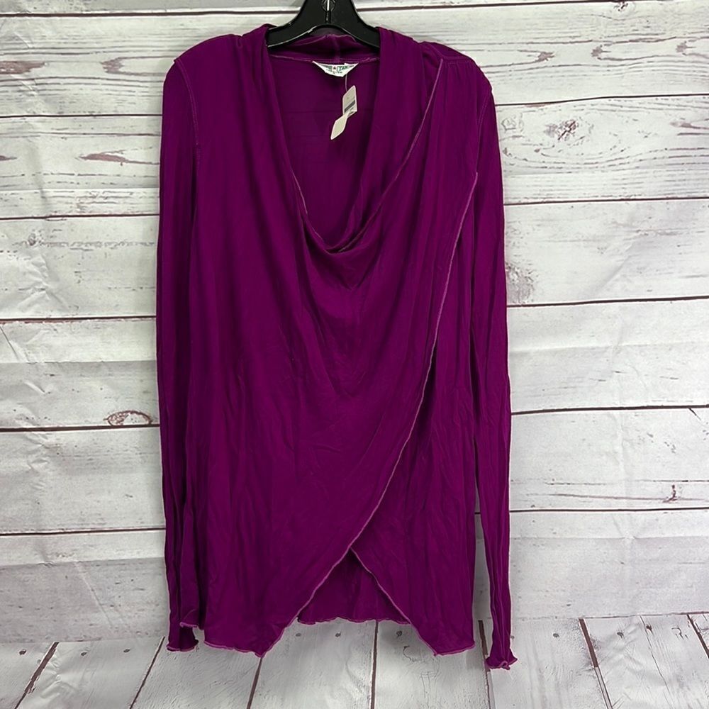 𝅺hard Tail Size Berry Long Sleeve Top